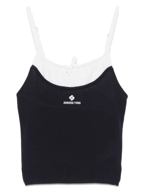 SHUSHU/TONG Fijngebreide tanktop