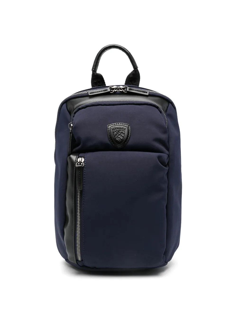 Blauer Logo-patch Messenger Bag In 蓝色
