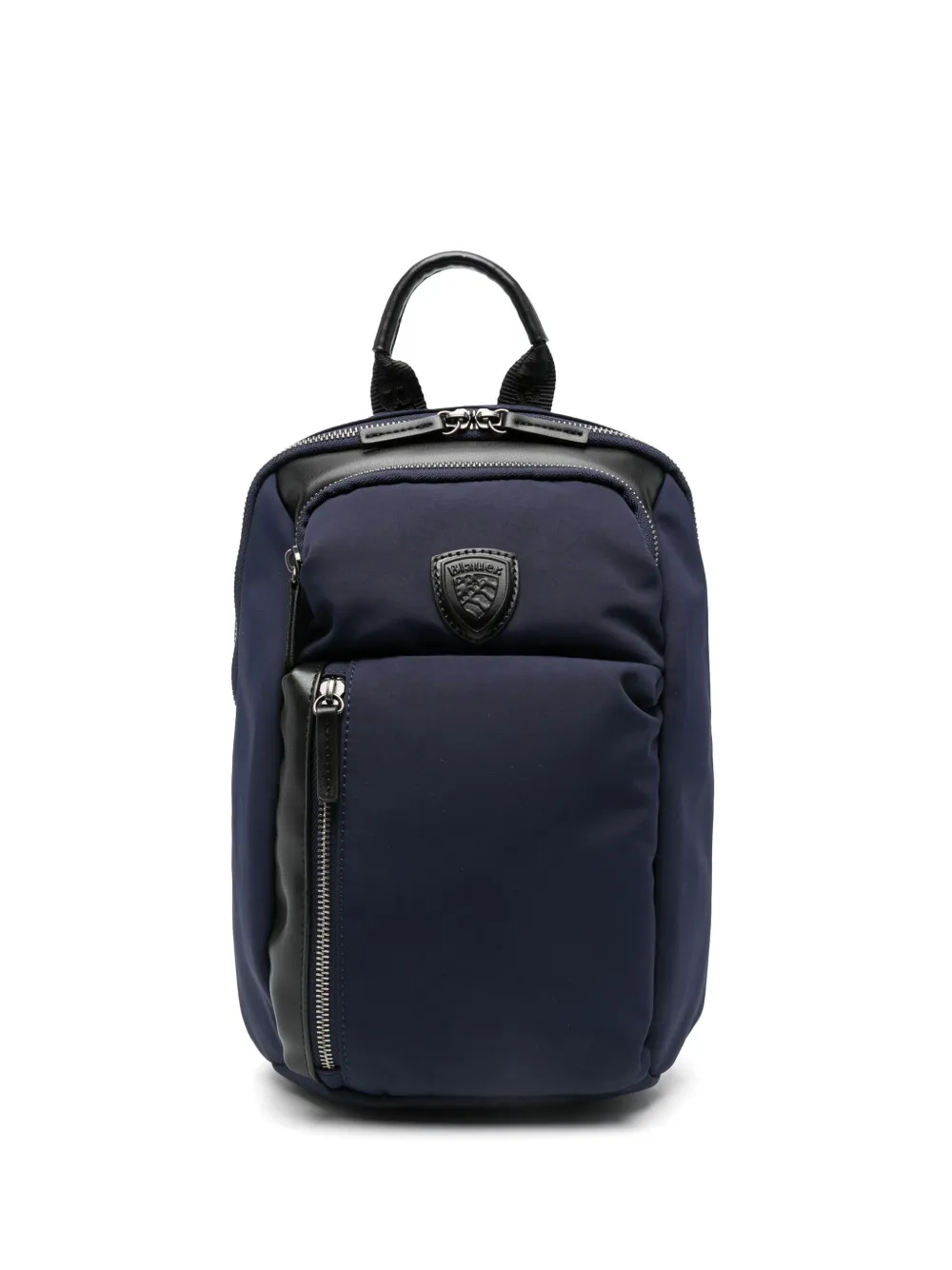 Blauer Bolsa carteiro com patch de logo | Azul | Image 1