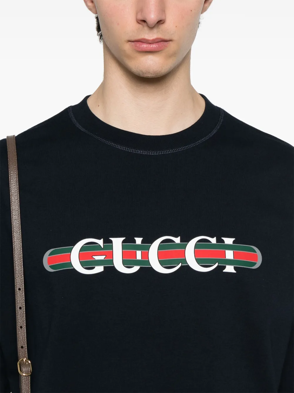 Gucci T-shirt met print Blauw
