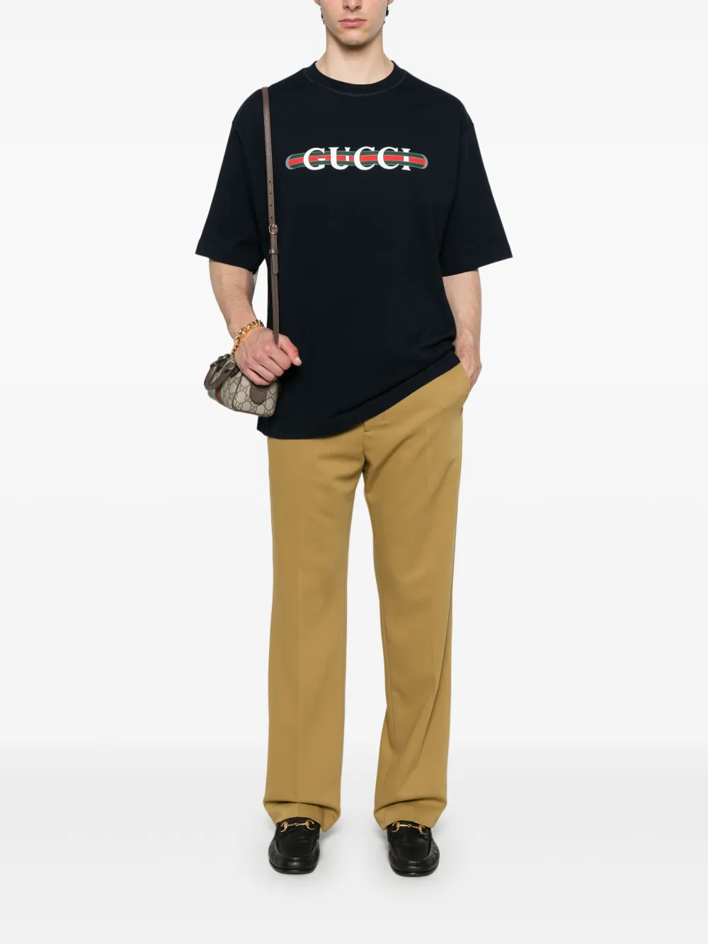 Gucci T-shirt met print - Blauw
