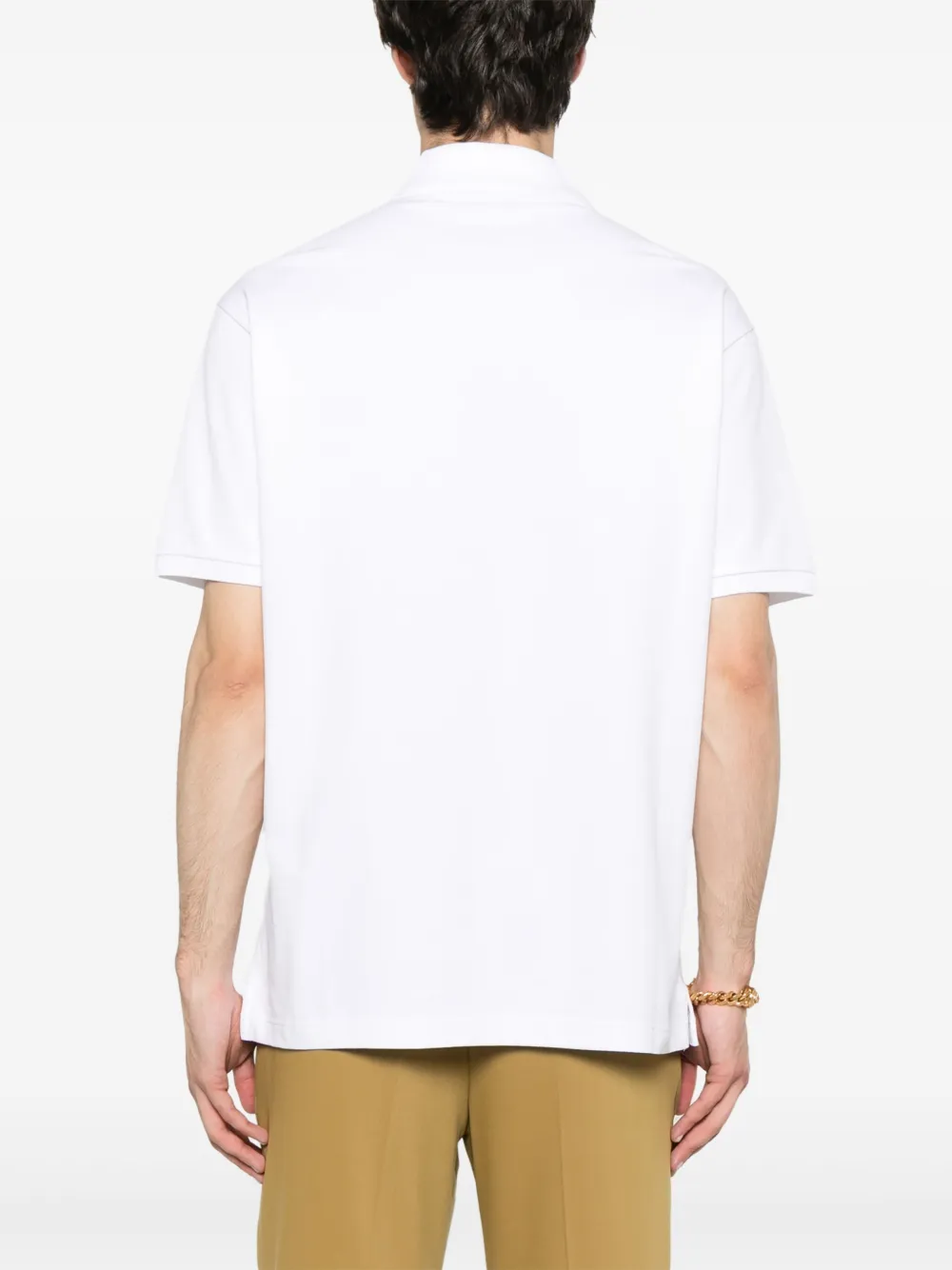 Gucci Poloshirt met Web-detail Wit