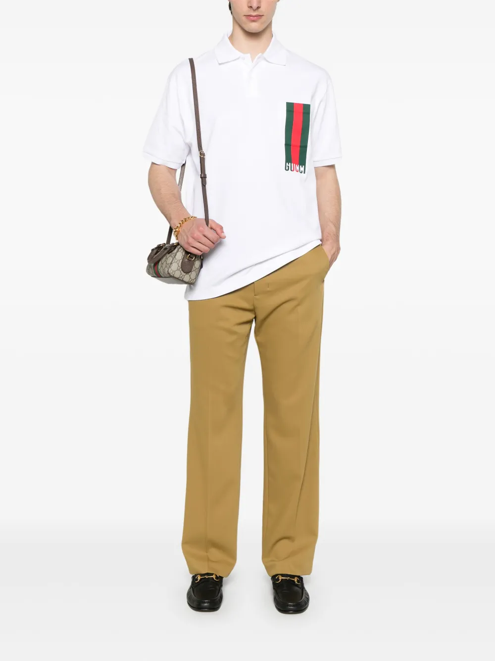 Gucci playera tipo polo con detalle Web | Image 2