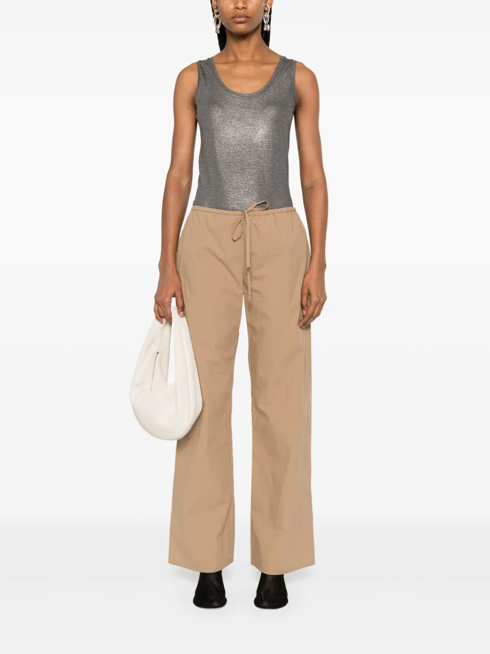 Majestic Filatures Tanktop met glitters Grijs