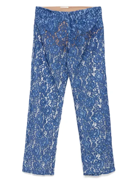 RAME pantalones con encaje floral