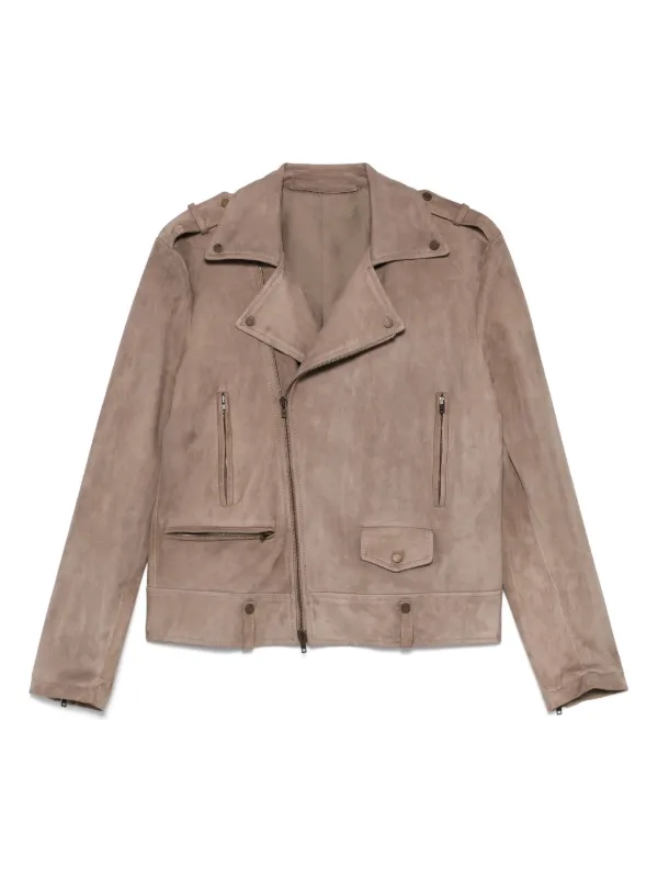 アウターその他 SALVATORE SANTORO Women Outer S25SANTD48016DDNO SAND Beige Salvatore Santoro Ladies Biker Perfecto Jacket - DeeCee style