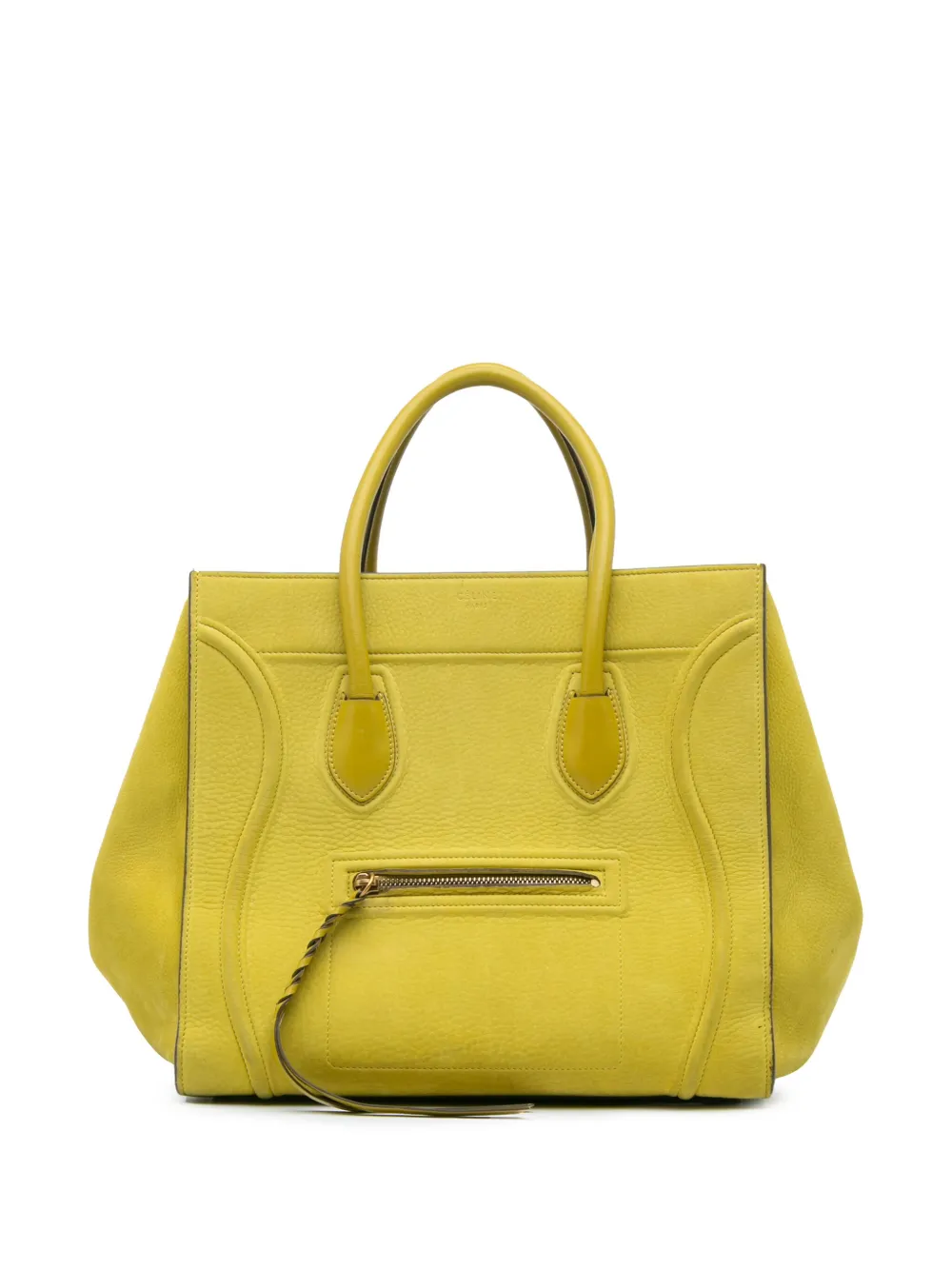 Céline Pre-Owned 2014 ミディアム レザー ファントム ラゲージ トートバッグ - イエロー Céline Pre-Owned 2014 ミディアム レザー ファントム ラゲージ トートバッグ - イエロー