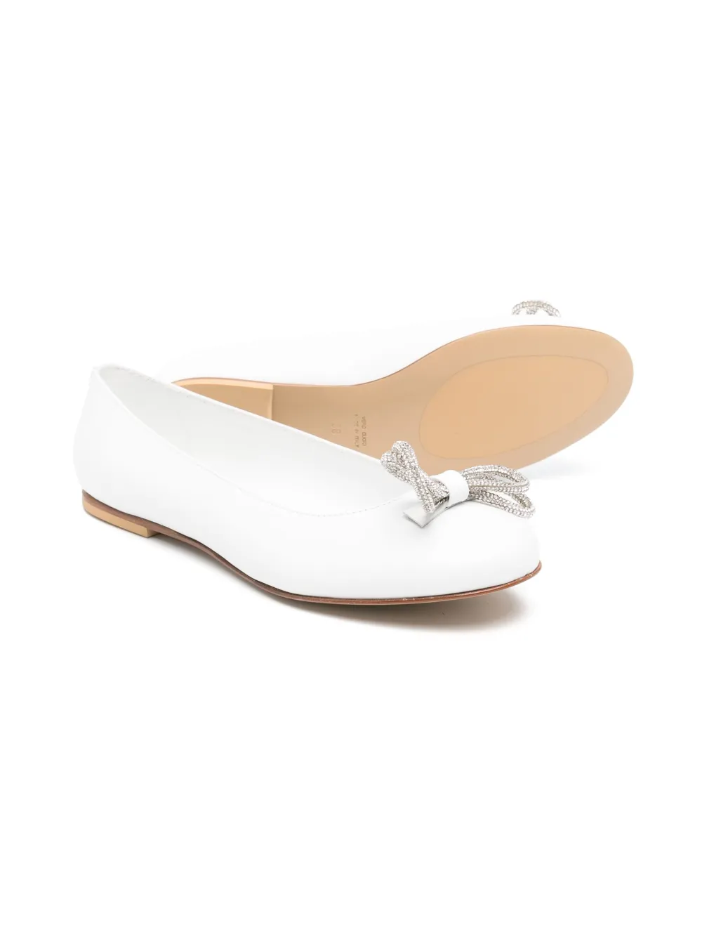 MONTELPARE TRADITION Tresor ballet flats White