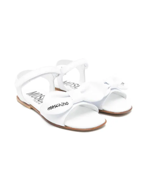 Moschino Kids sandalias con motivo del logo