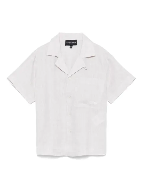 Emporio Armani Kids embroidered-logo shirt