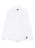 Drumohr Kids logo-patch shirt - White