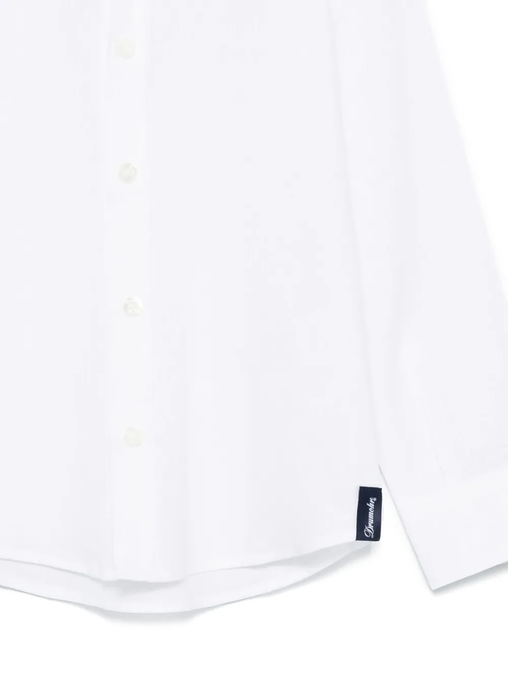 Drumohr Kids Shirt met logopatch Wit