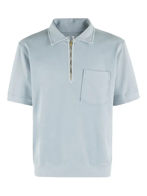 Fortela zip-up polo shirt