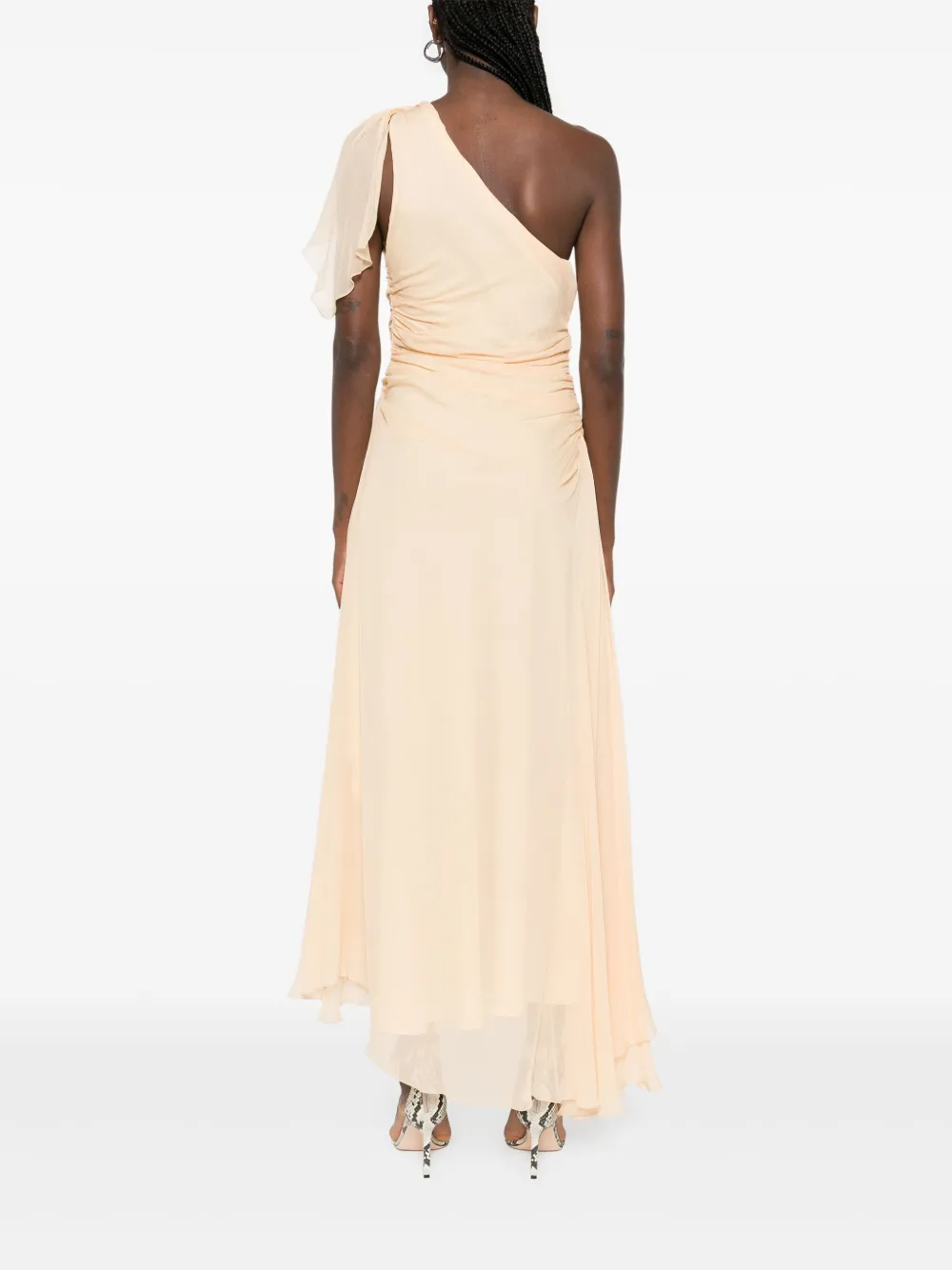 Victoria Beckham Maxi-jurk met ruches Geel