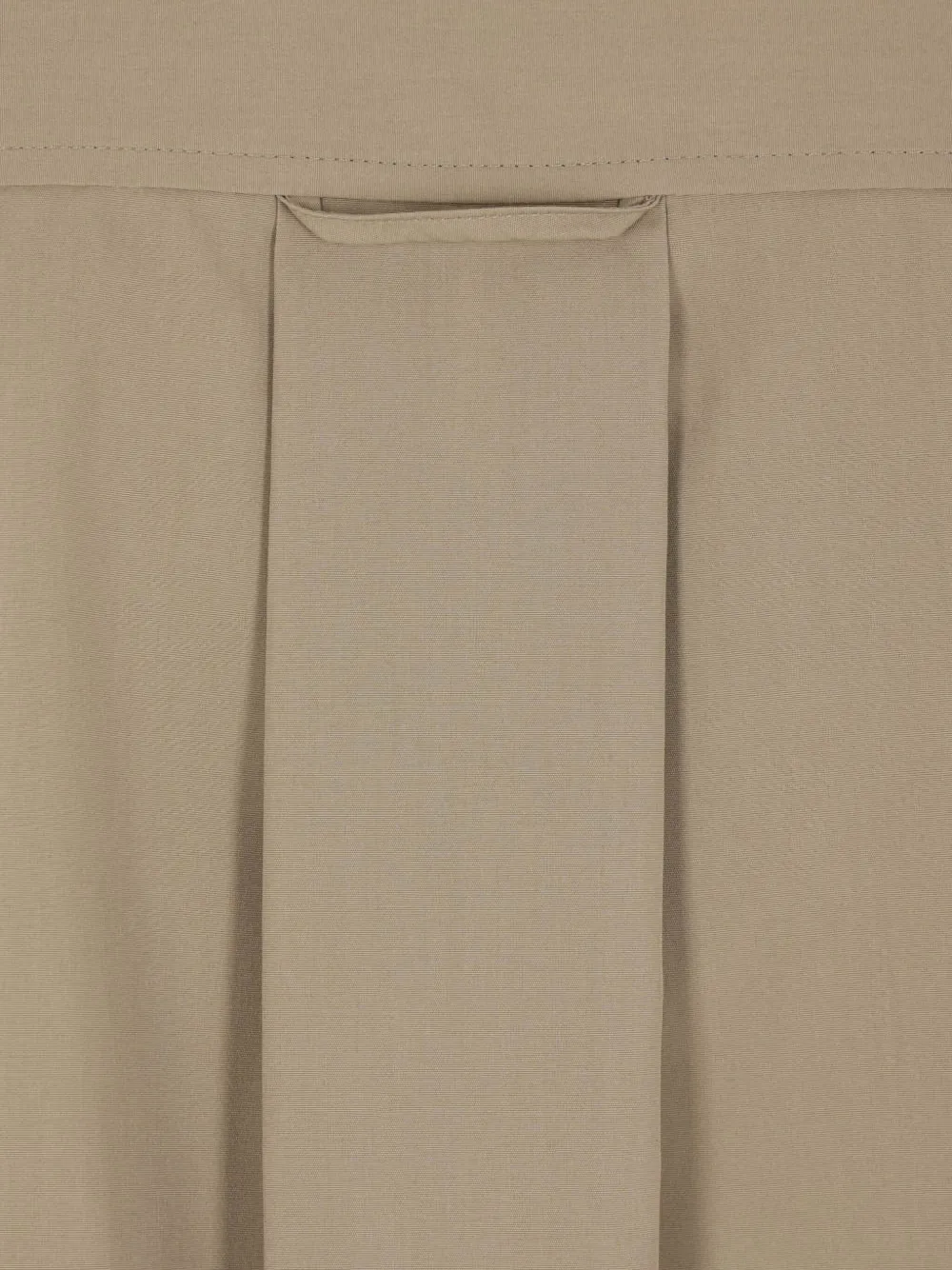 ASPESI Blouse met plooien en korte mouwen Beige
