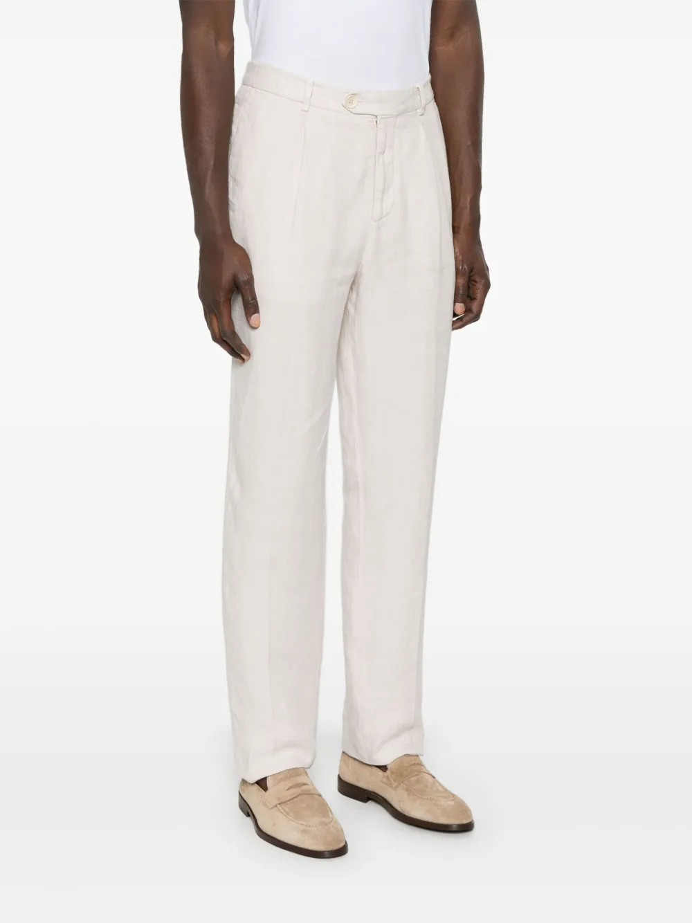 Brunello Cucinelli Linnen broek Beige