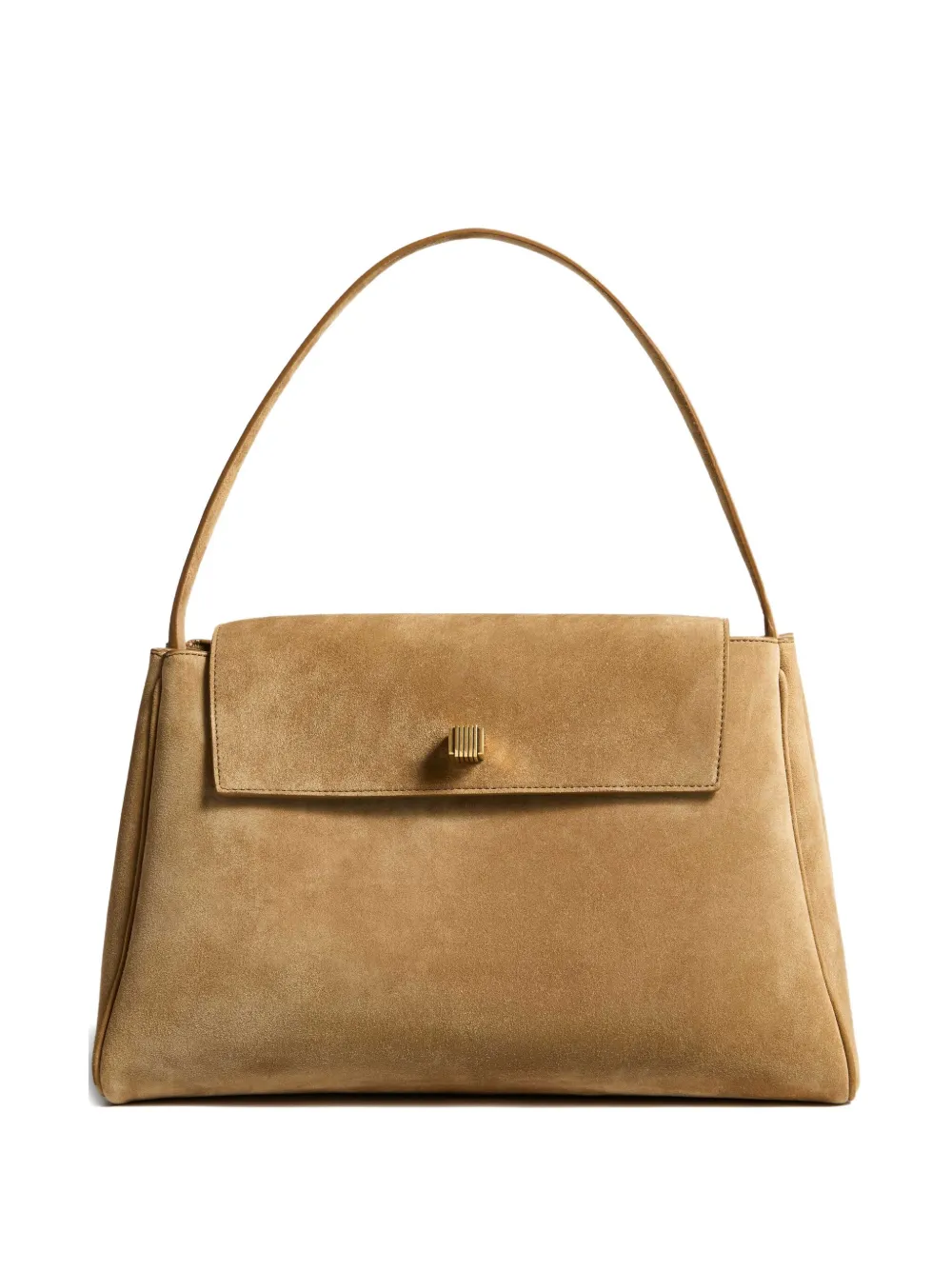 Khaite Audrey Suede Tote Bag In Neutral