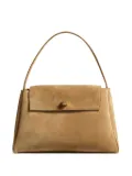 KHAITE Audrey suede tote bag - Neutrals