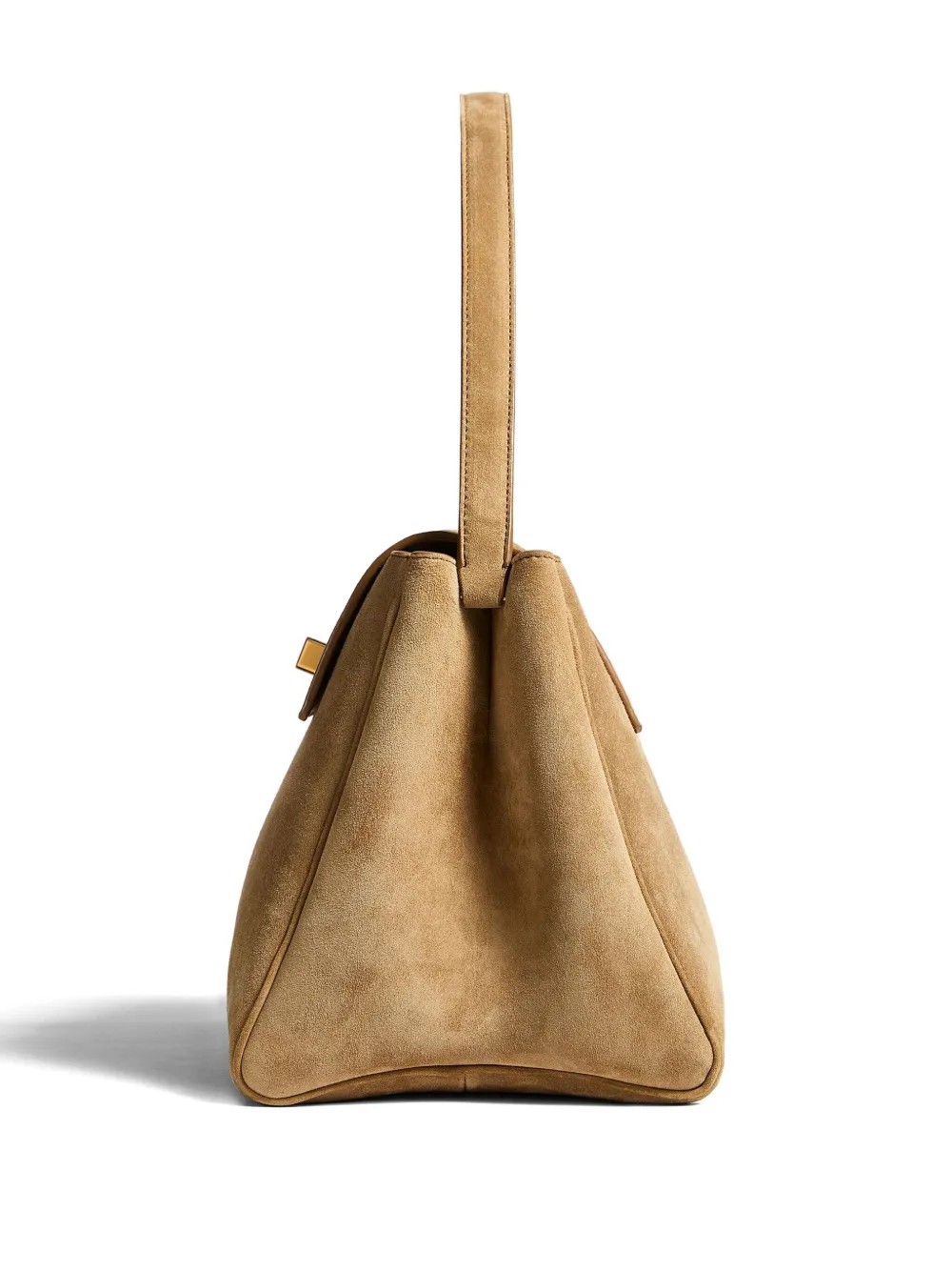 KHAITE Audrey suède shopper Beige