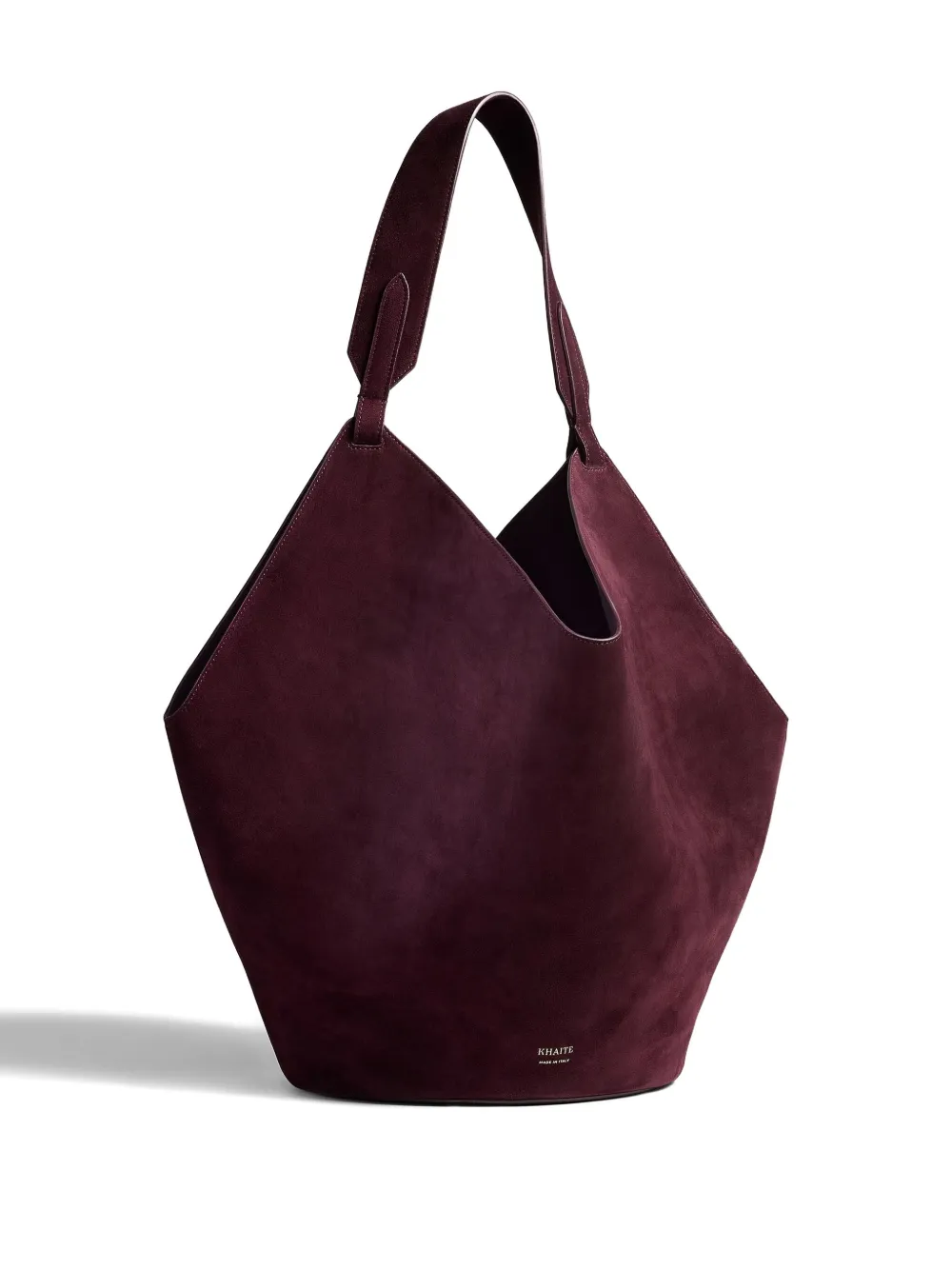 KHAITE Medium Lotus leren shopper Rood