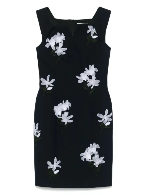 SHUSHU/TONG floral-appliqué mini dress
