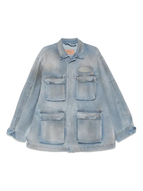 CULTURA logo-patch denim jacket