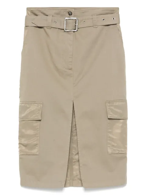 PINKO belted cargo midi skirt