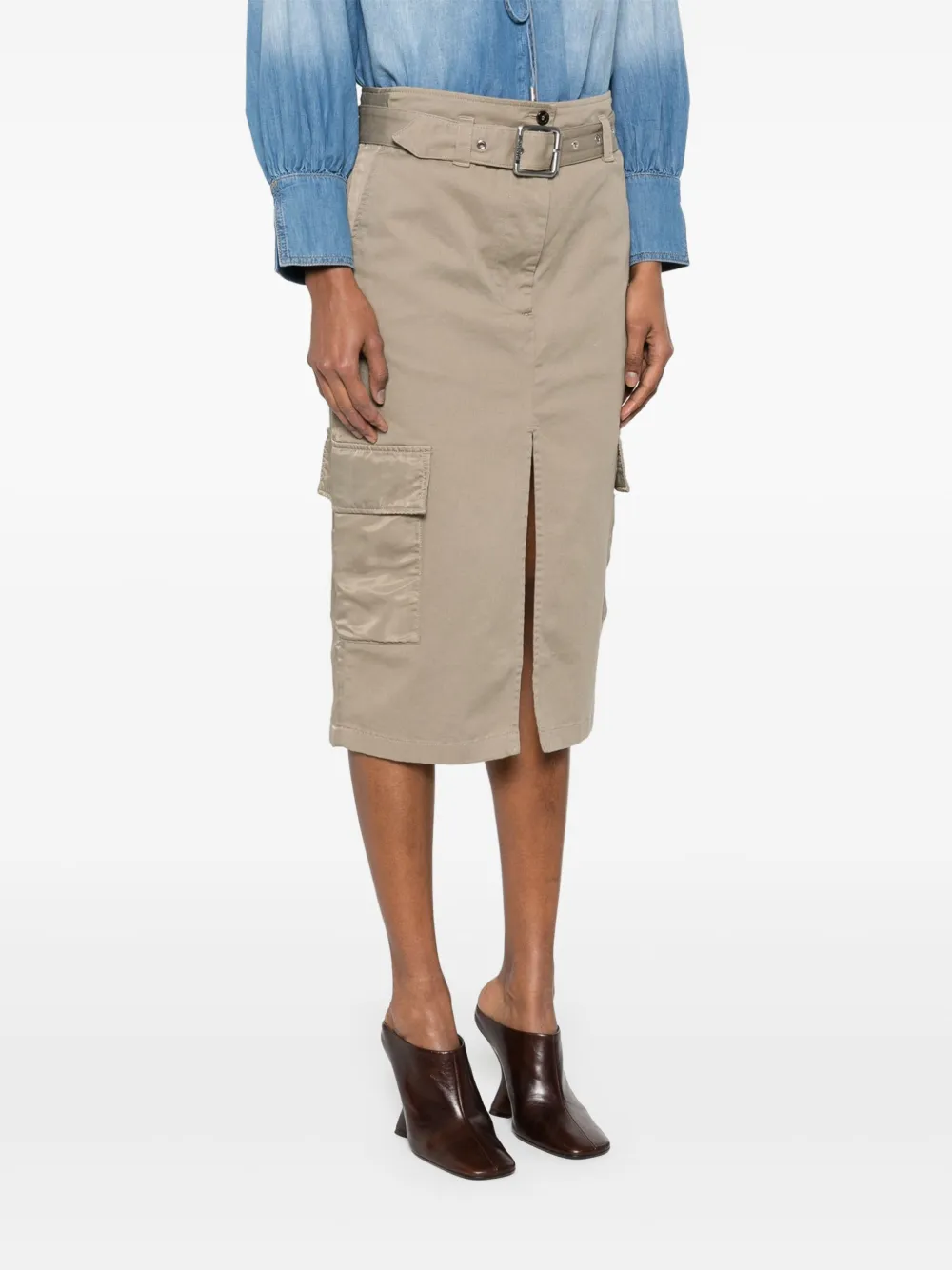 PINKO Cargo midi-rok Groen