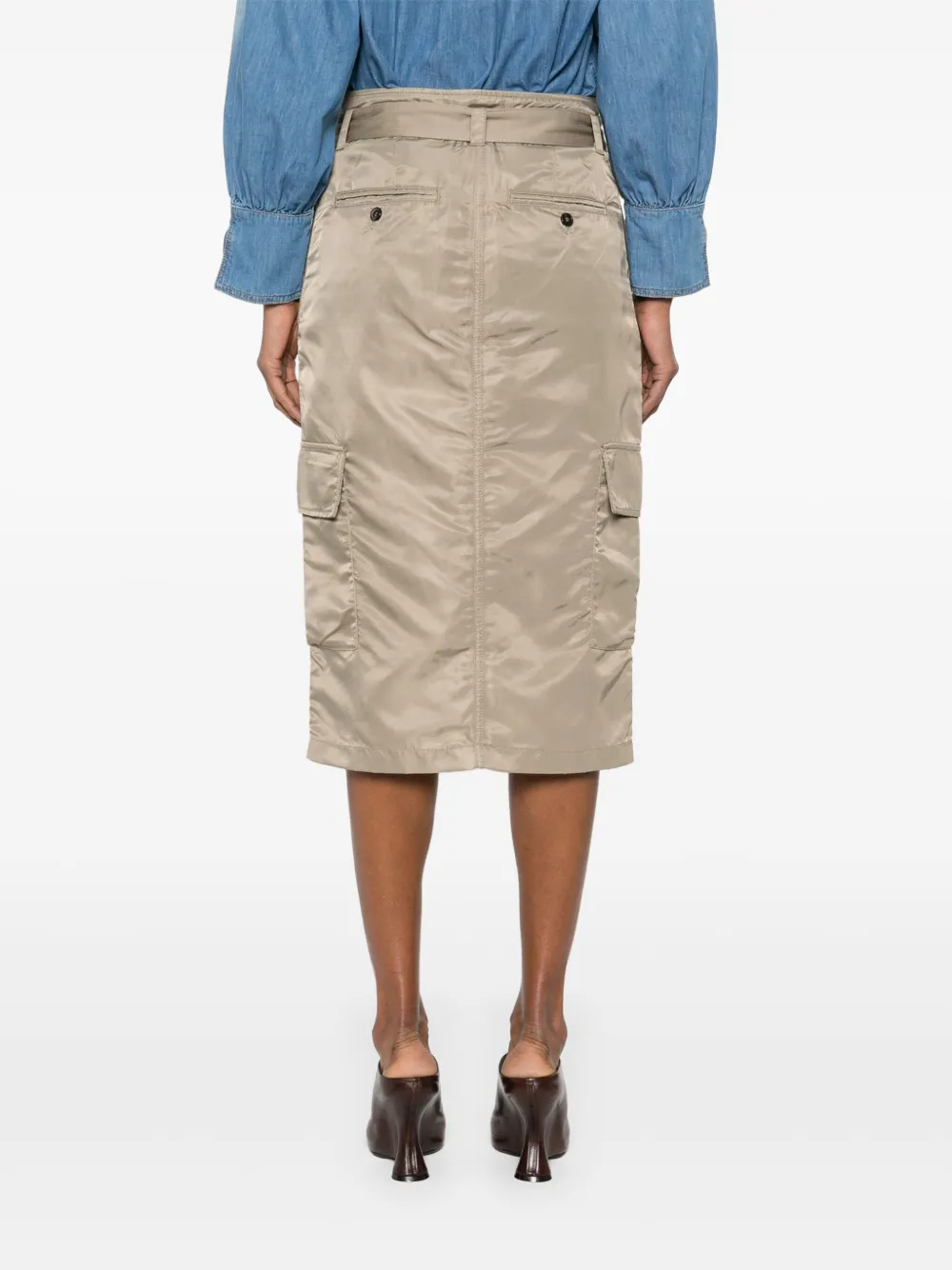 PINKO Cargo midi-rok Groen