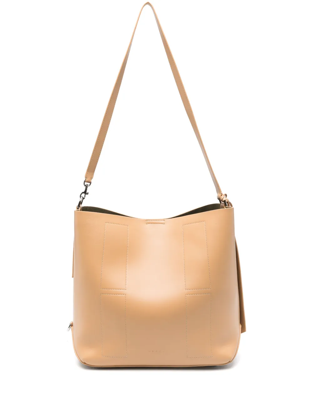 Hogan Leren schoudertas Beige