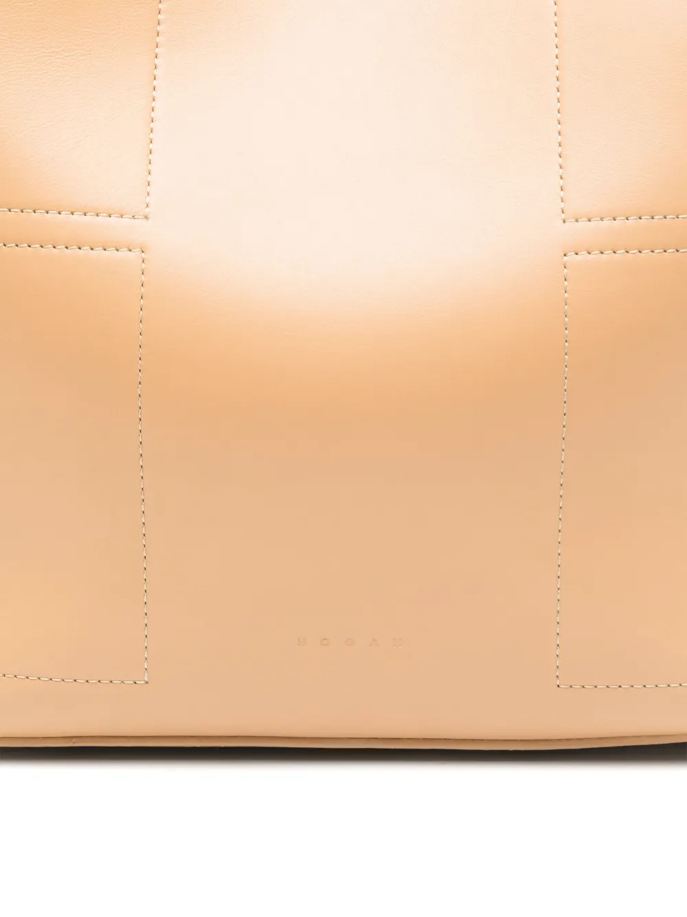 Shop Hogan Medium Leather Shoulder Bag In Neutrals