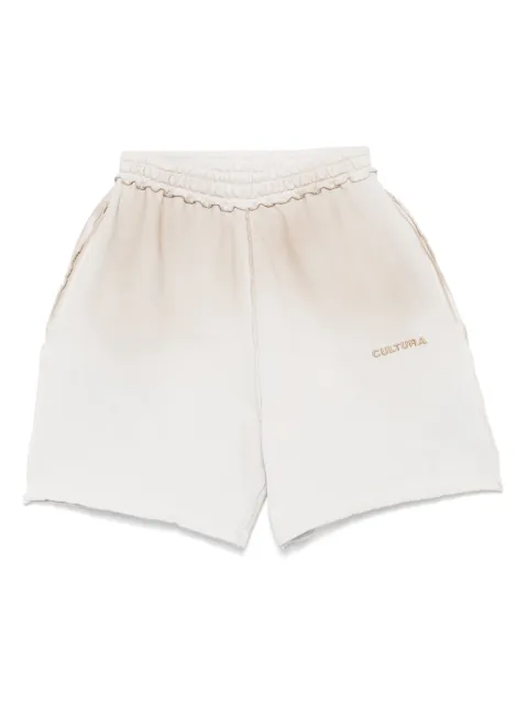 CULTURA embroidered-logo track shorts