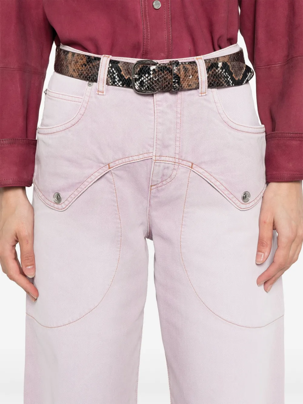 Isabel Marant Varga Jeans In Pink