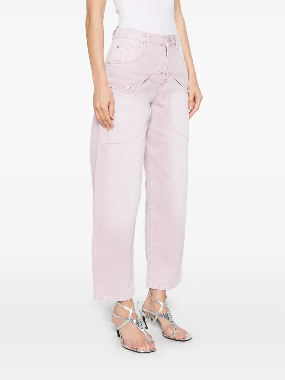 Isabel Marant Varga Jeans In Pink