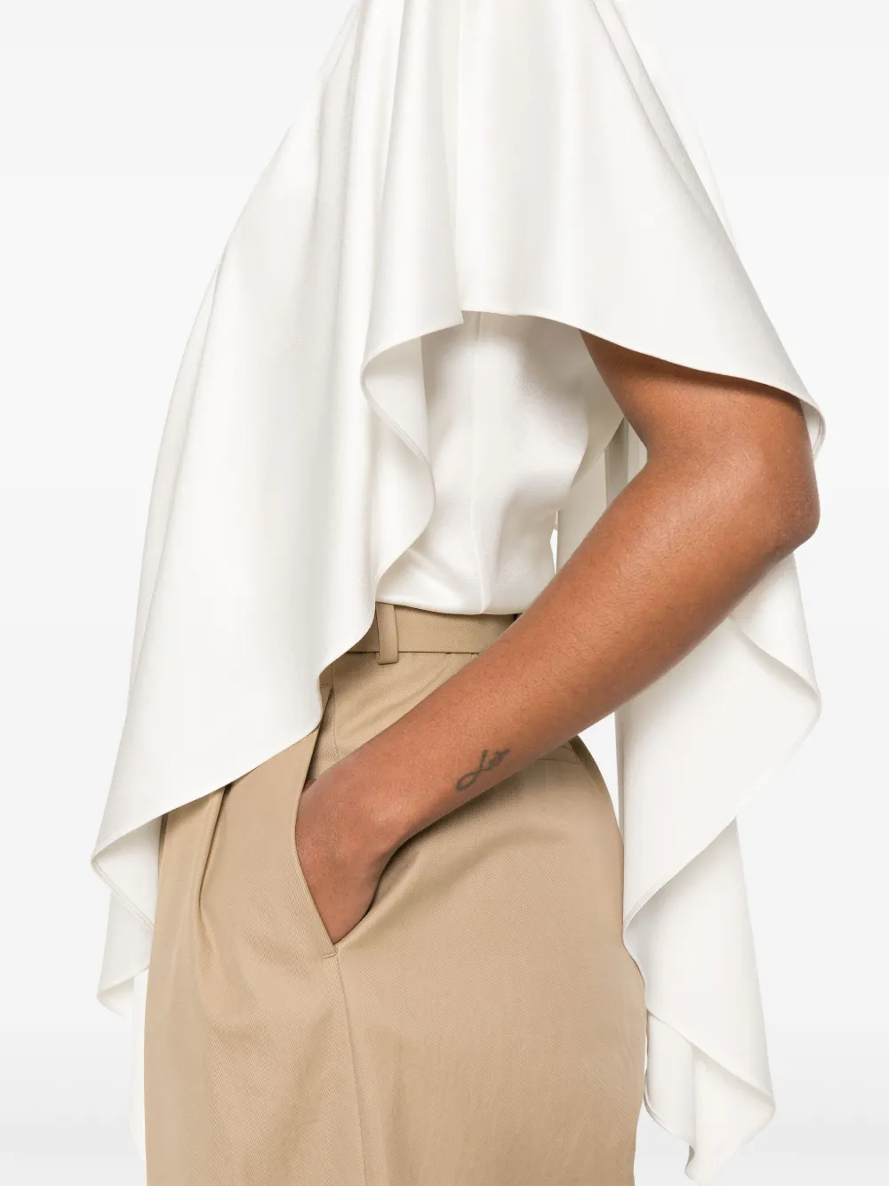 Stella McCartney Asymmetrische blouse Wit