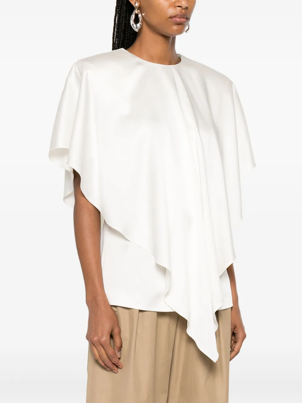 Stella McCartney Asymmetrische blouse Wit