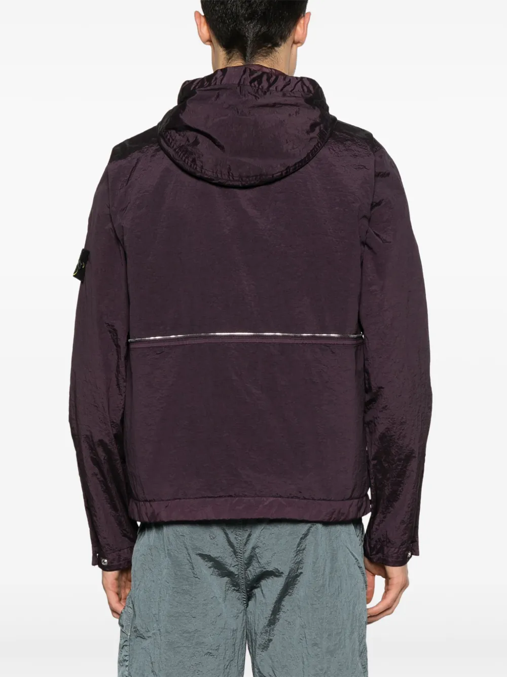 Stone Island Jack met Compass-logopatch Paars