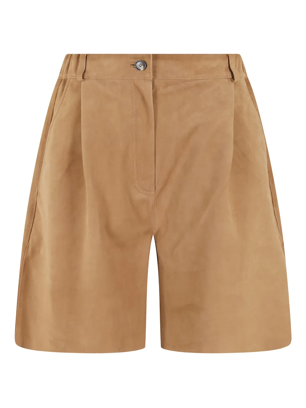 Tela short en daim | marron | Image 1