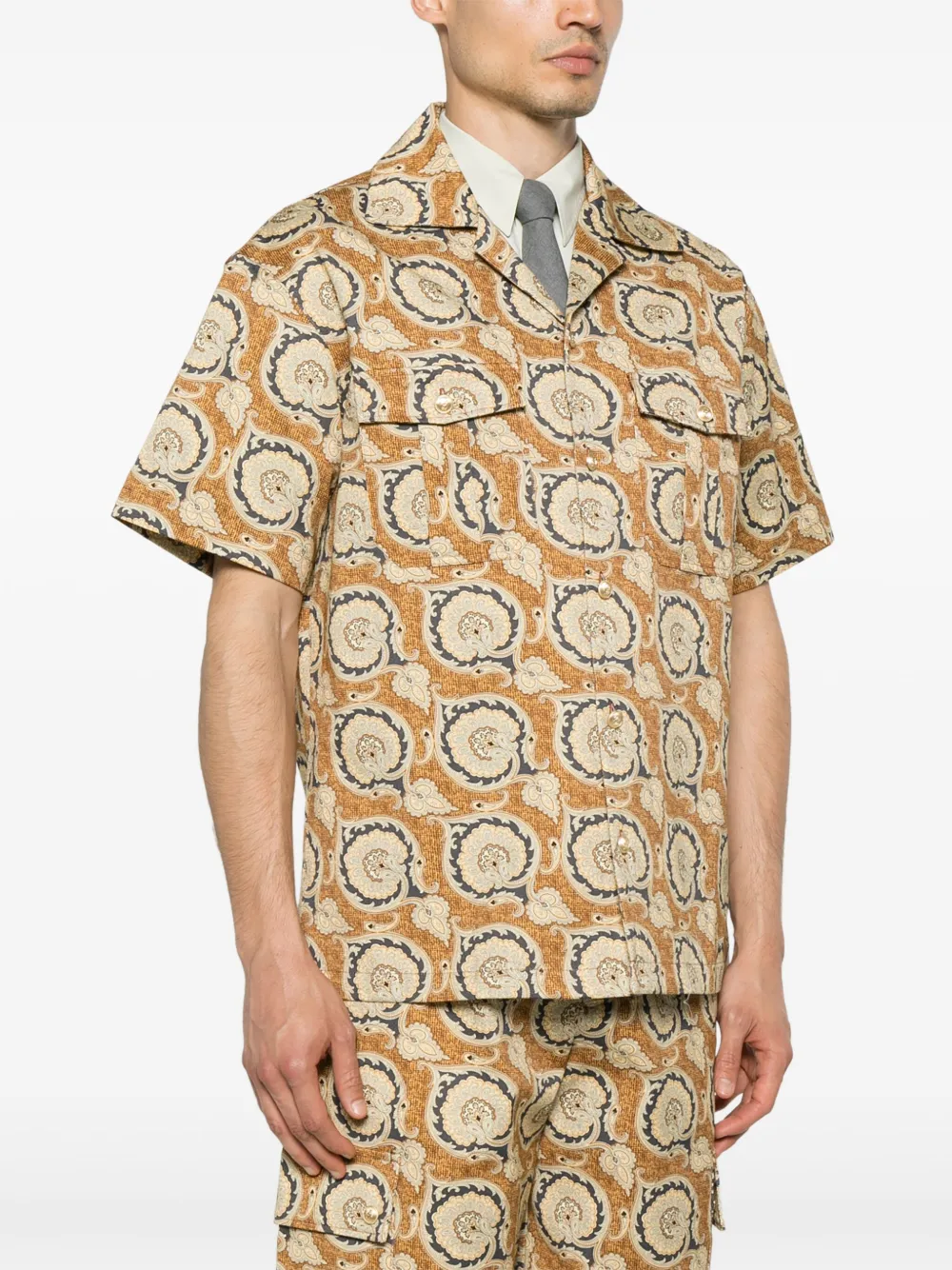 Drôle De Monsieur La Chemise Paisley overhemd Geel