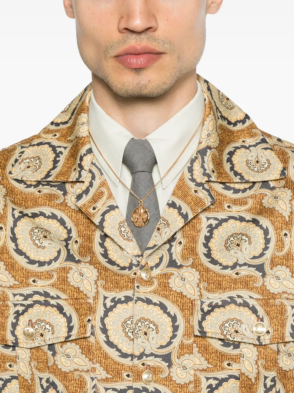 Drôle De Monsieur La Chemise Paisley overhemd Geel