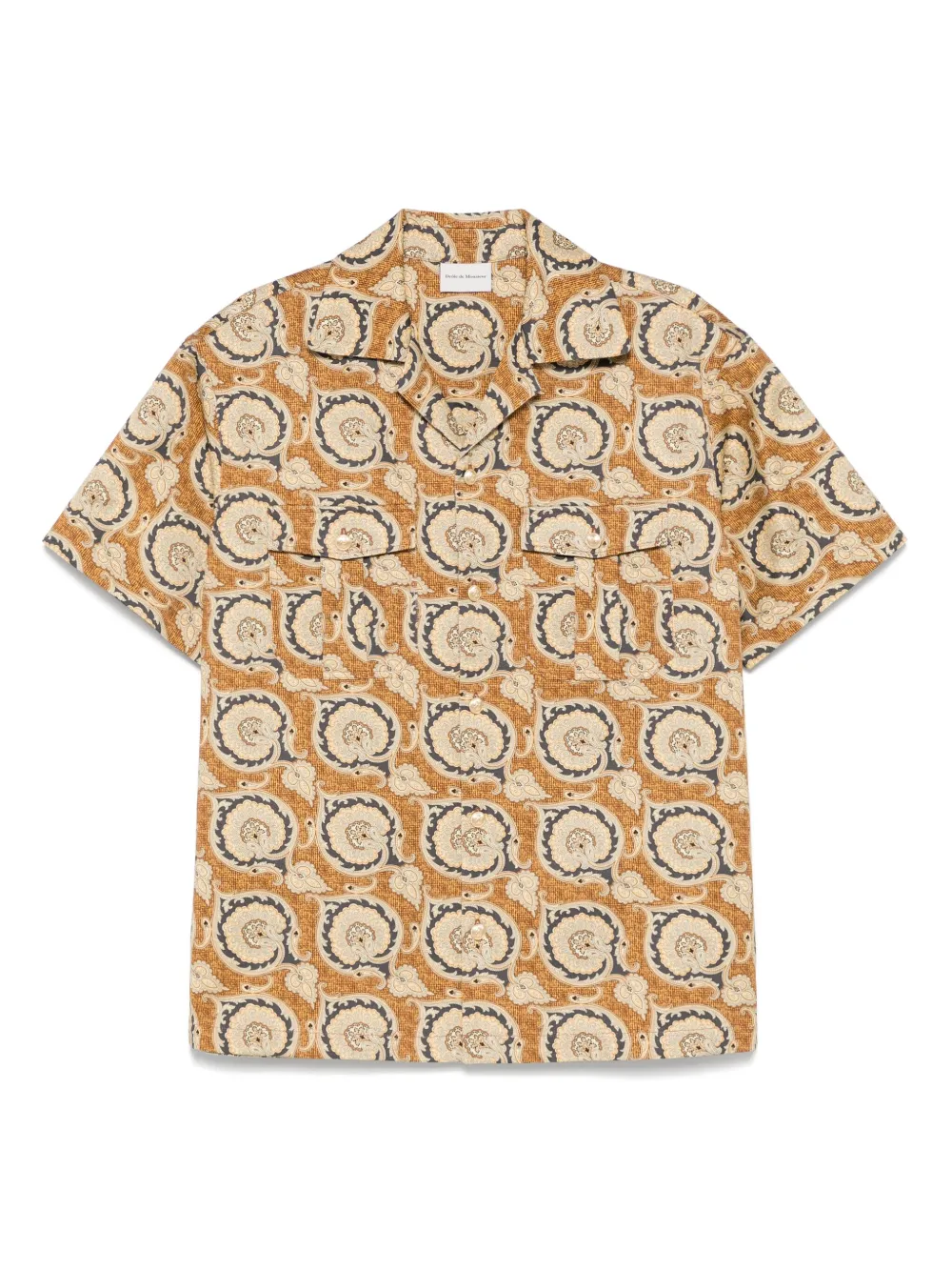 Drôle De Monsieur La Chemise Paisley overhemd Geel