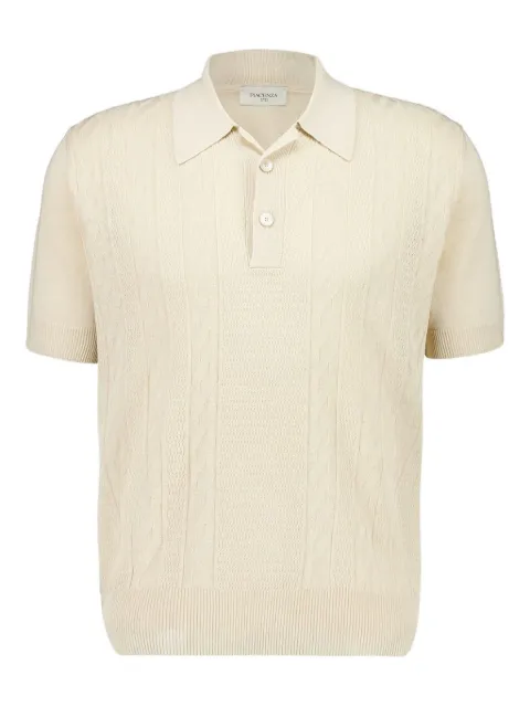 Piacenza Cashmere cable-knit polo shirt