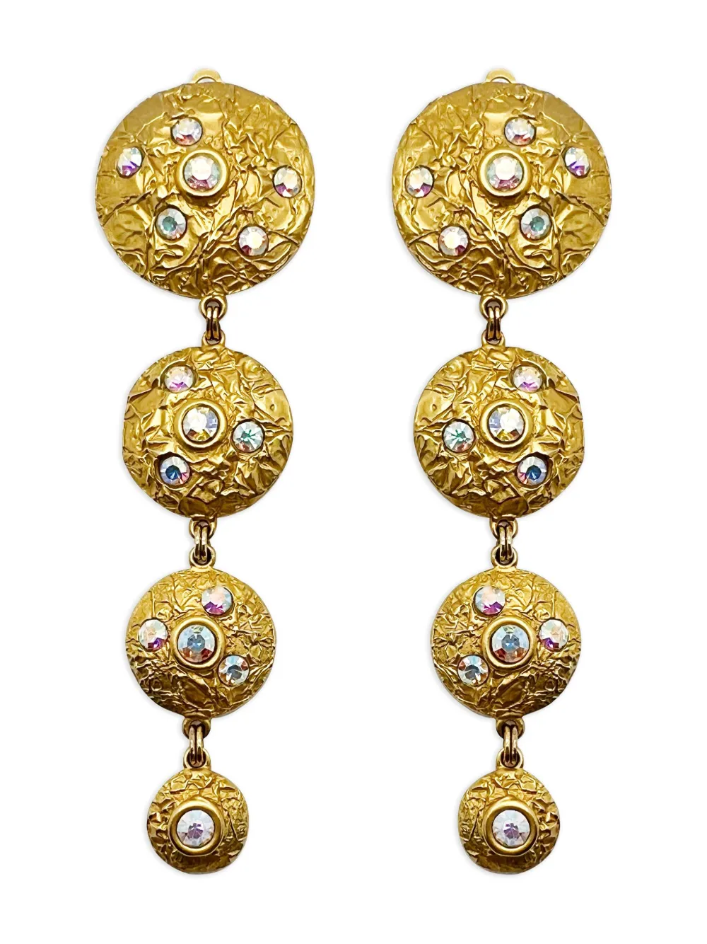 Jennifer Gibson Jewellery Malcolm Morris crystal-embellishment earrings | Gold | Image 1