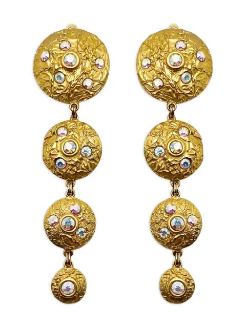 Jennifer Gibson Jewellery Malcolm Morris crystal-embellishment earrings