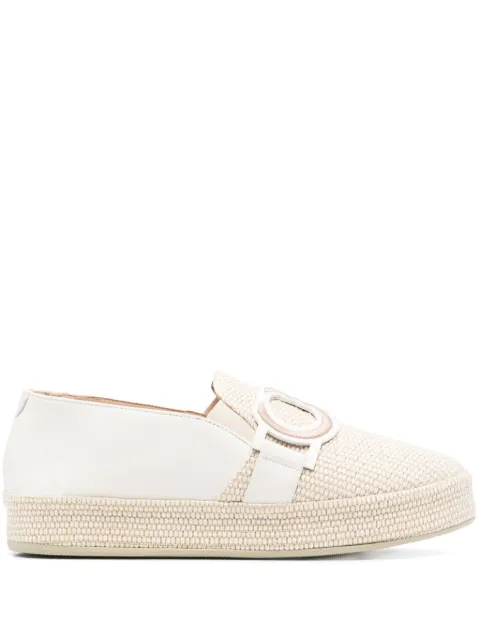 Casadei mocasines con aplique del logo