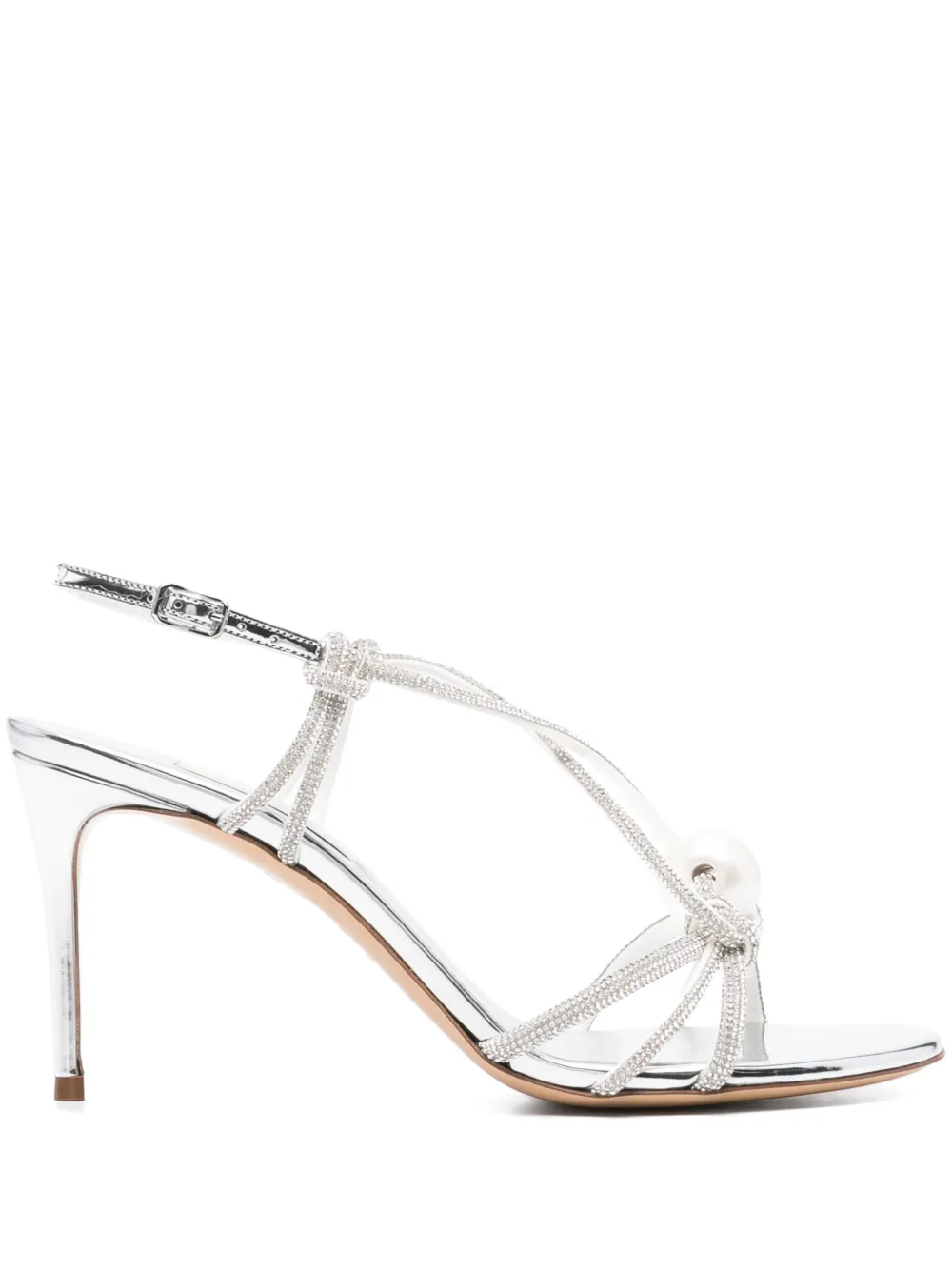 Casadei Octavia sandalen verfraaid met kristallen Zilver