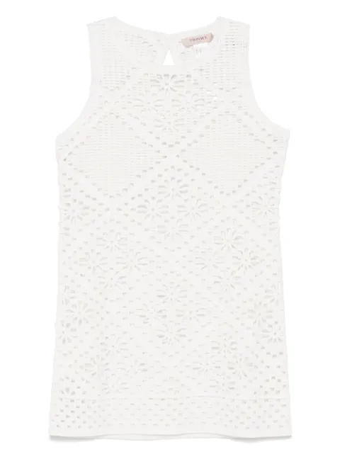 TWINSET vestido corto tejido de crochet