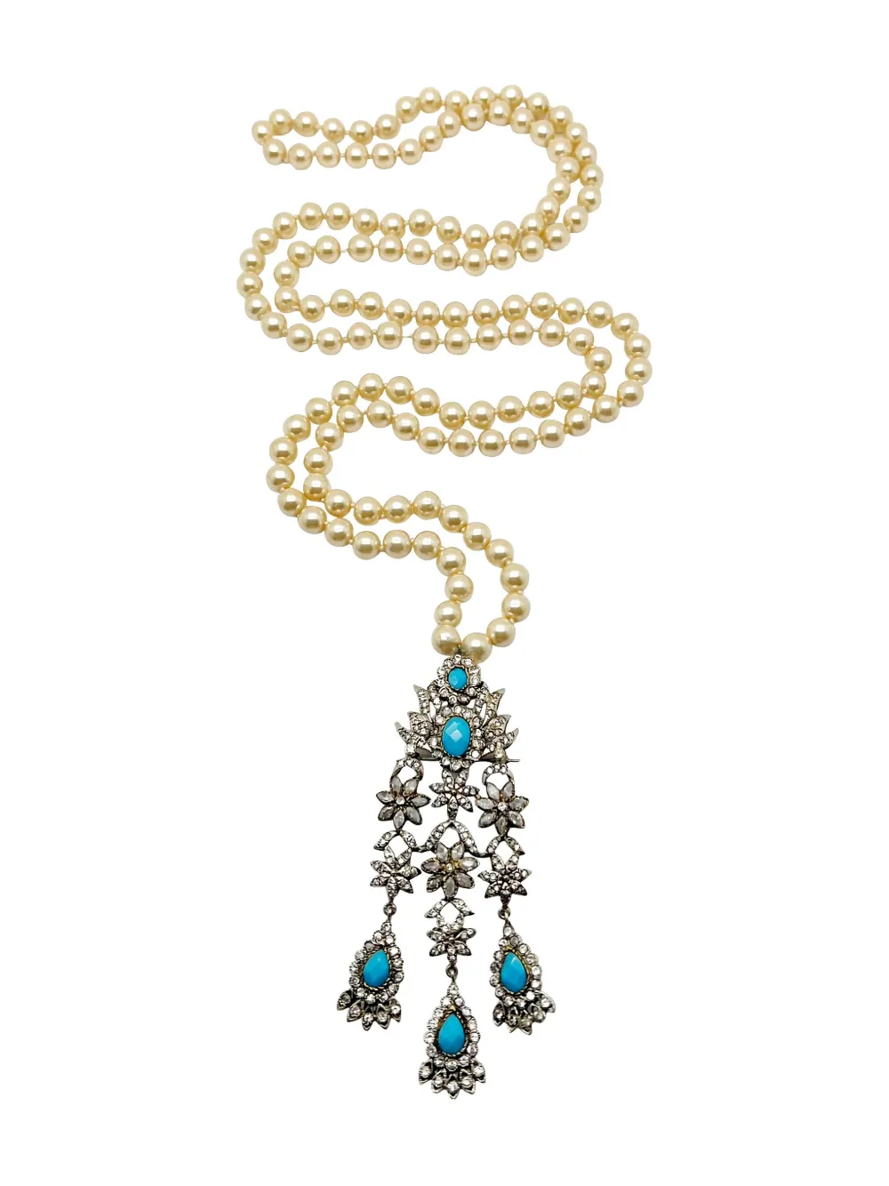 Jennifer Gibson Jewellery pearl paste necklace | Silver | Image 1