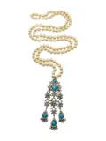 Jennifer Gibson Jewellery pearl paste necklace - Silver