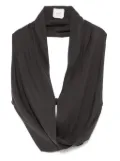 Alysi draped silk top - Grey